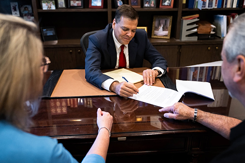 Attorney Signing Documents